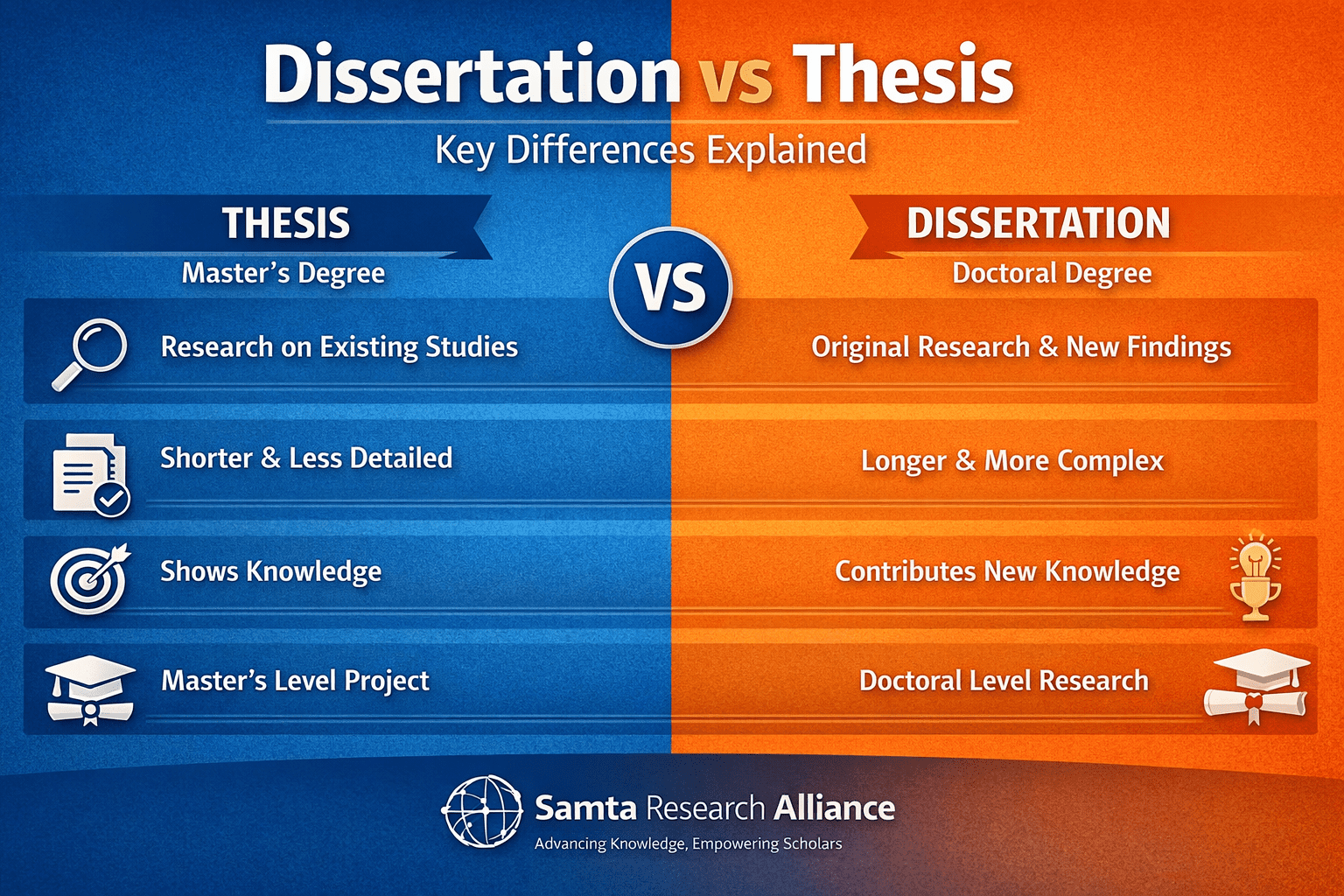 Dissertation vs Thesis