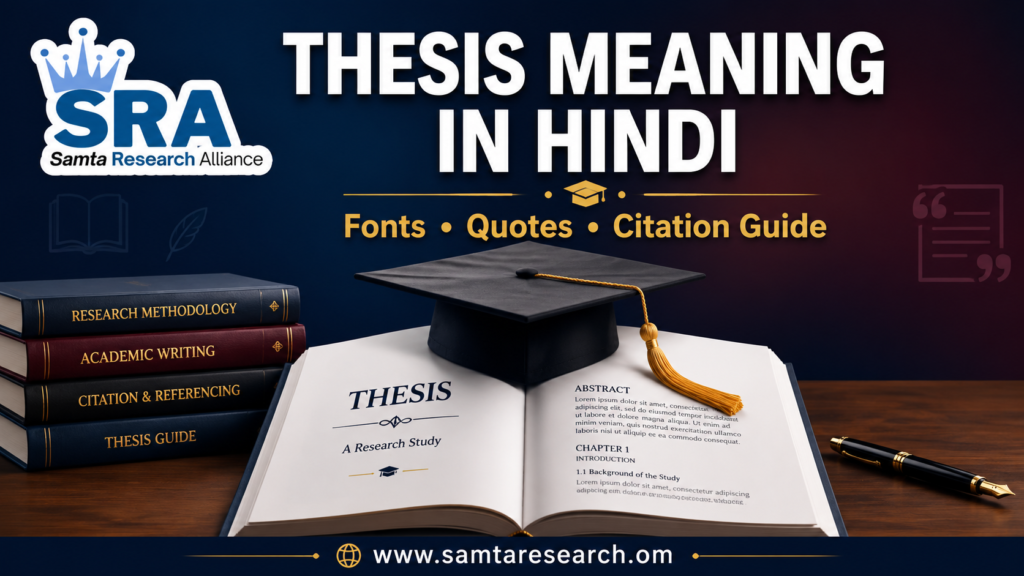 thesis meaning in hindi